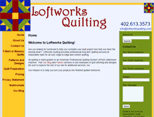 Tablet Screenshot of loftworksquilting.com